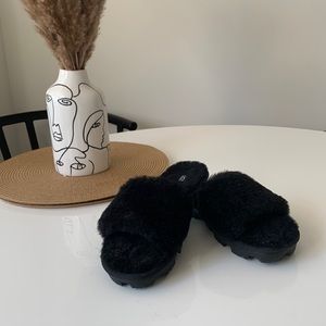 UGG Cozette Shearling Slide Sandals (9)